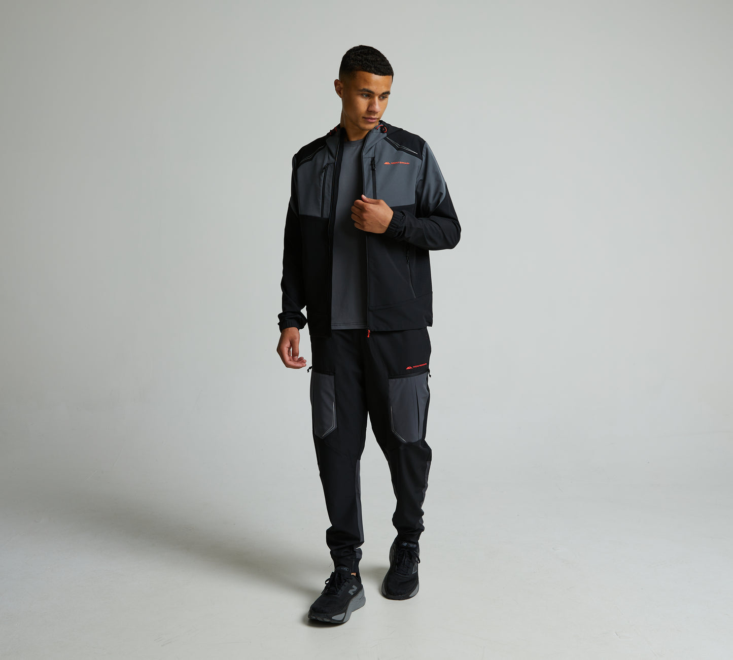 Monterrain Orbit Woven Black Tracksuit - Jacket / Pant