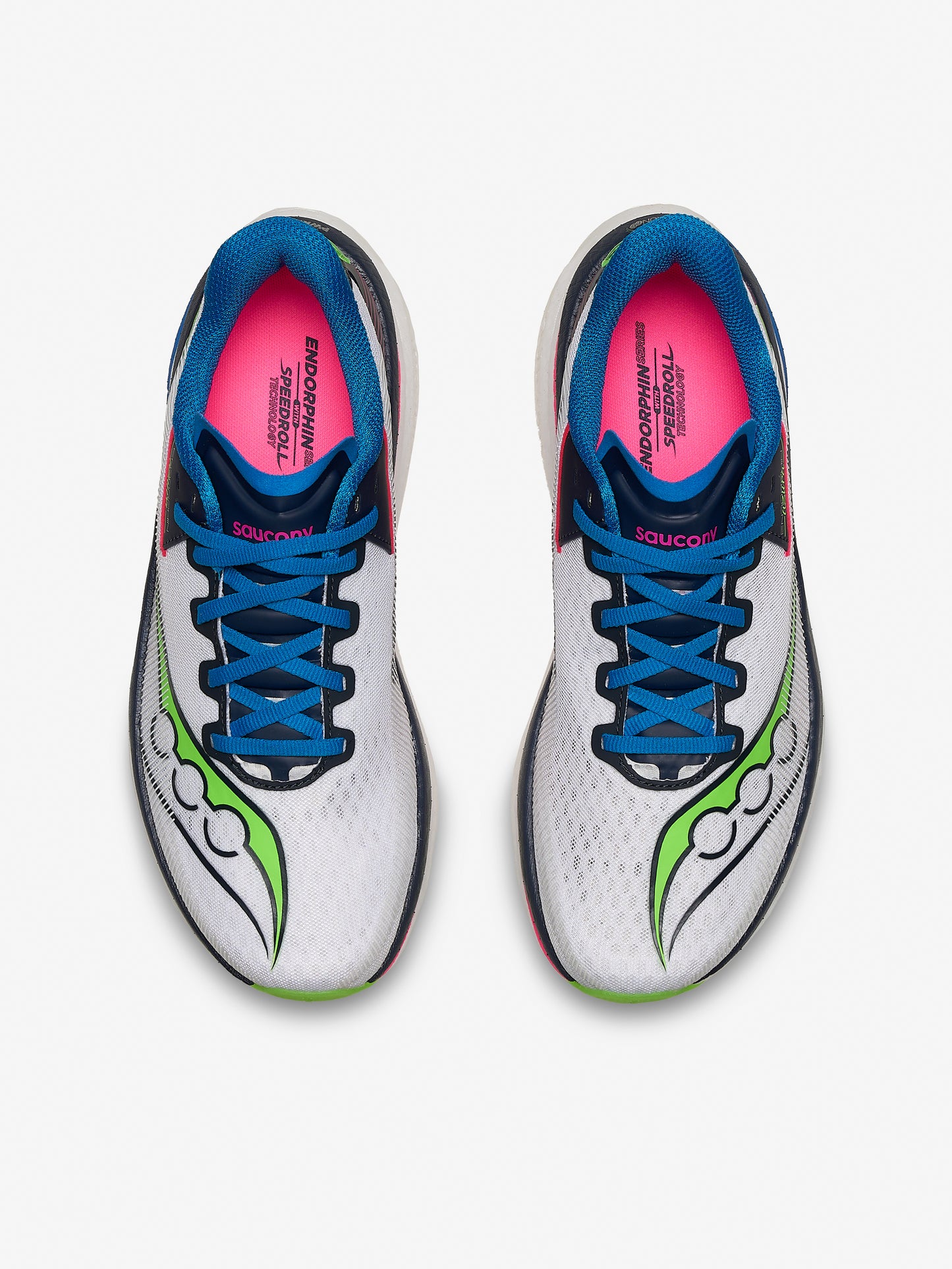 Saucony Endorphin Azura Trainer - White / Navy from DripModa