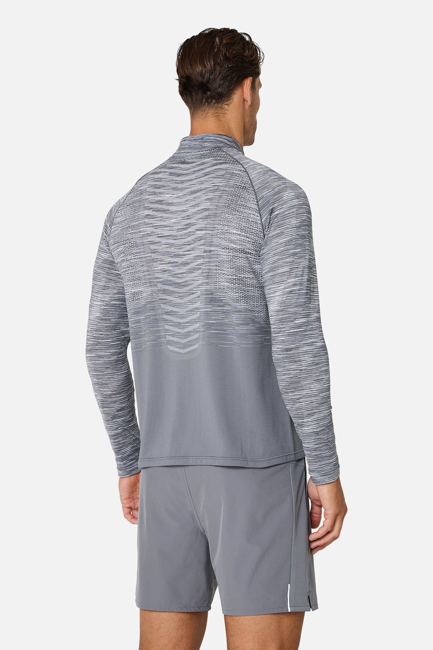 Trailberg Arc Grey Seamless 3 Piece Set - Quarter Zip / T Shirt / Short