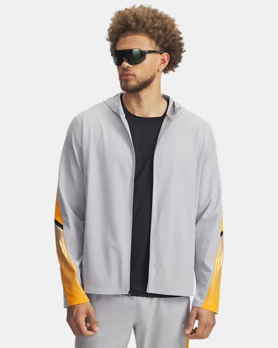 Under Armour Velociti Storm Jacket - Grey / Orange