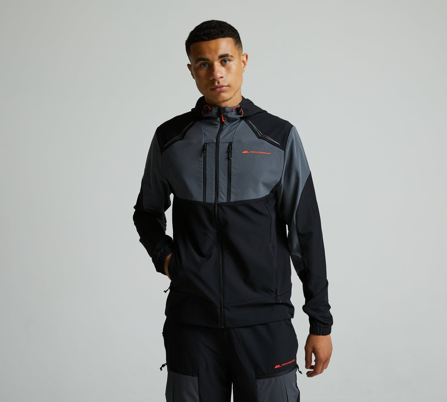 Monterrain Orbit Woven Black Tracksuit - Jacket / Pant