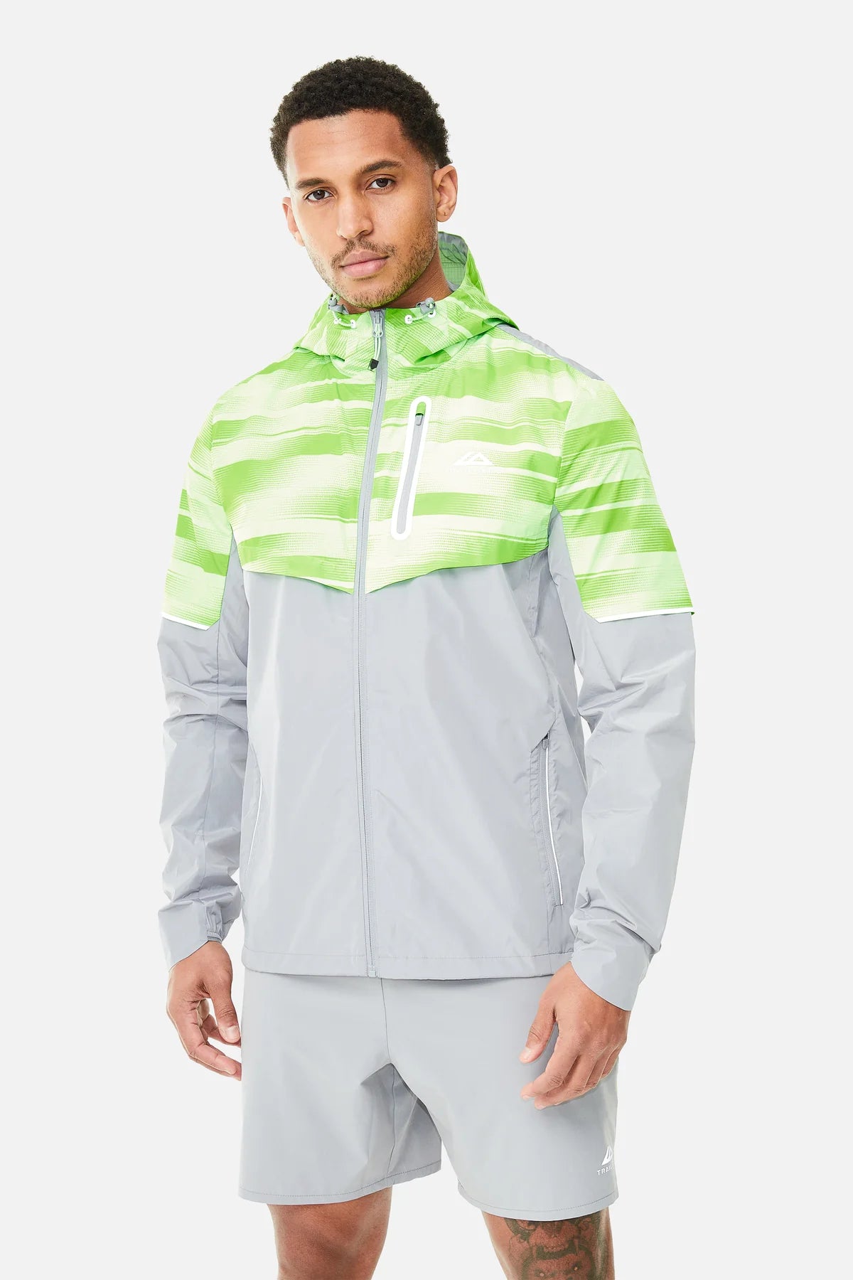 Trailberg Dimension 2.0 Jacket - Moon Grey / Neon Lime