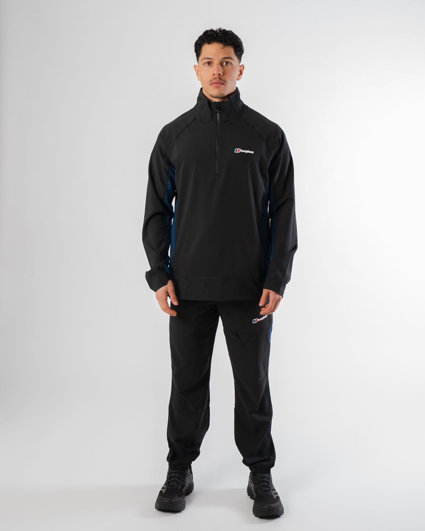 Berghaus Wavertree Black Navy Set - Quarter Zip / Pant