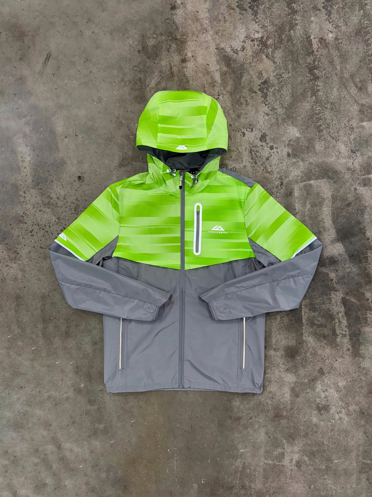 Trailberg Dimension 2.0 Jacket - Moon Grey / Neon Lime