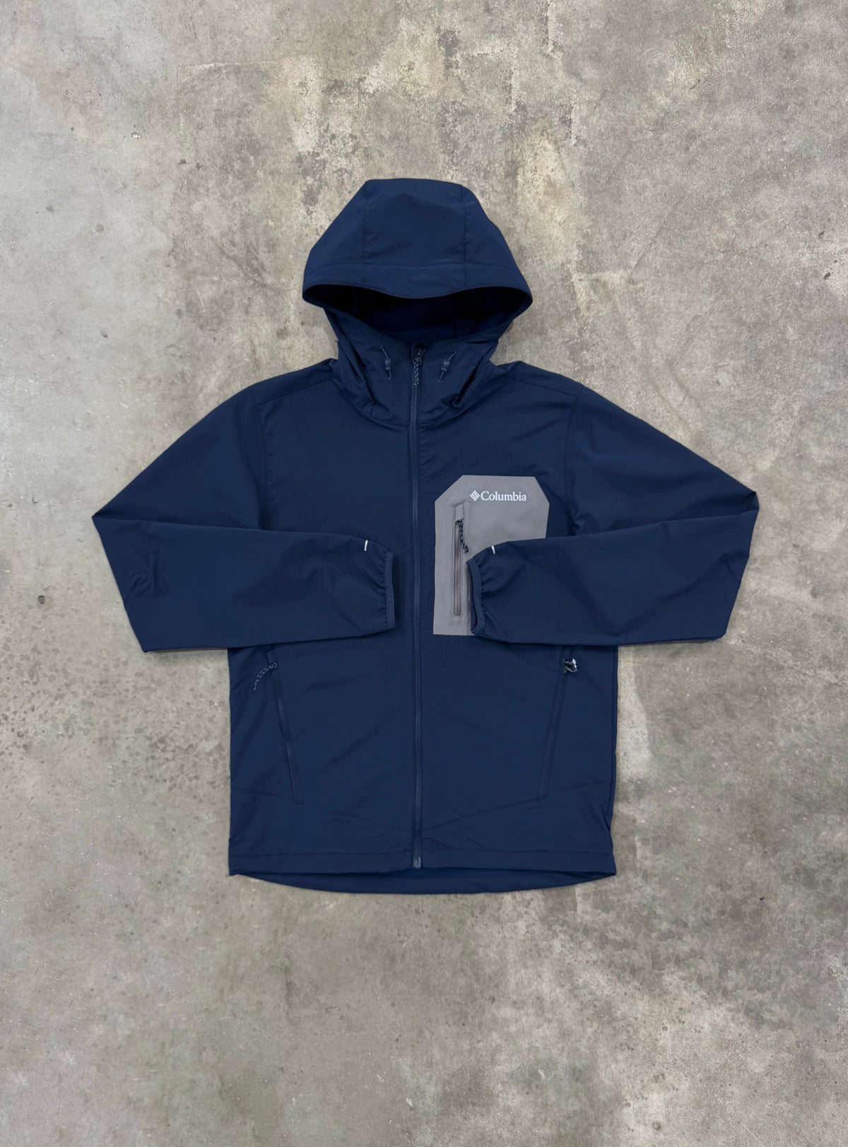 Columbia Tall Heights III Hooded Softshell - Navy / Grey