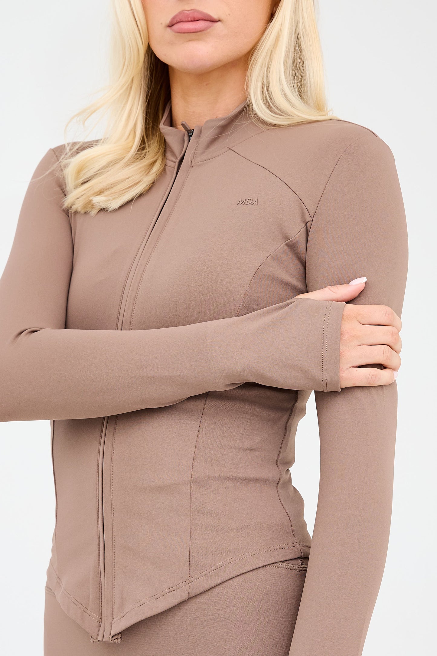 MDA Core Sculpt Zip Up Jacket - Fawn from DripModa