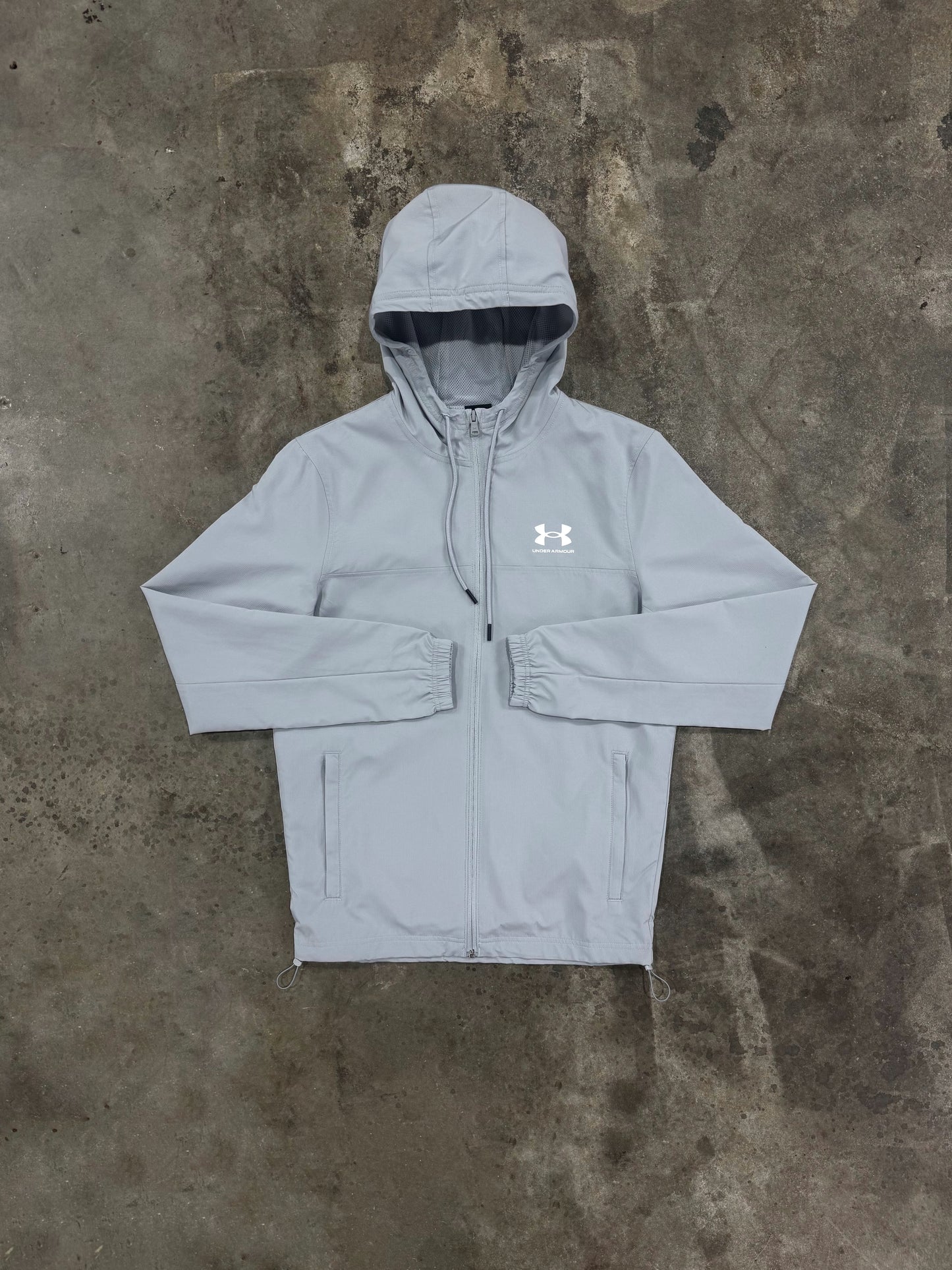 Under Armour Rival Woven Windbreaker - Grey from DripModa