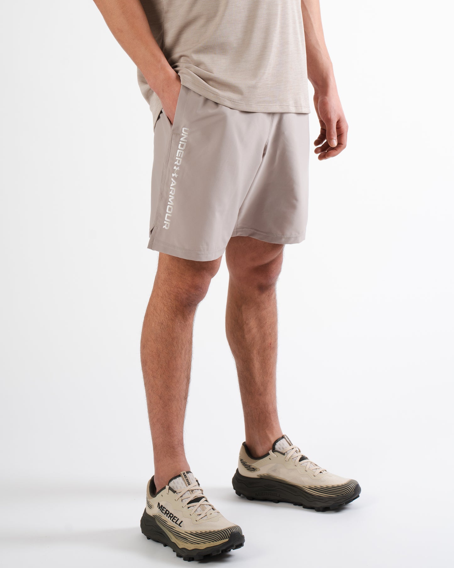 Under Armour Wordmark Short - Brown from DripModa