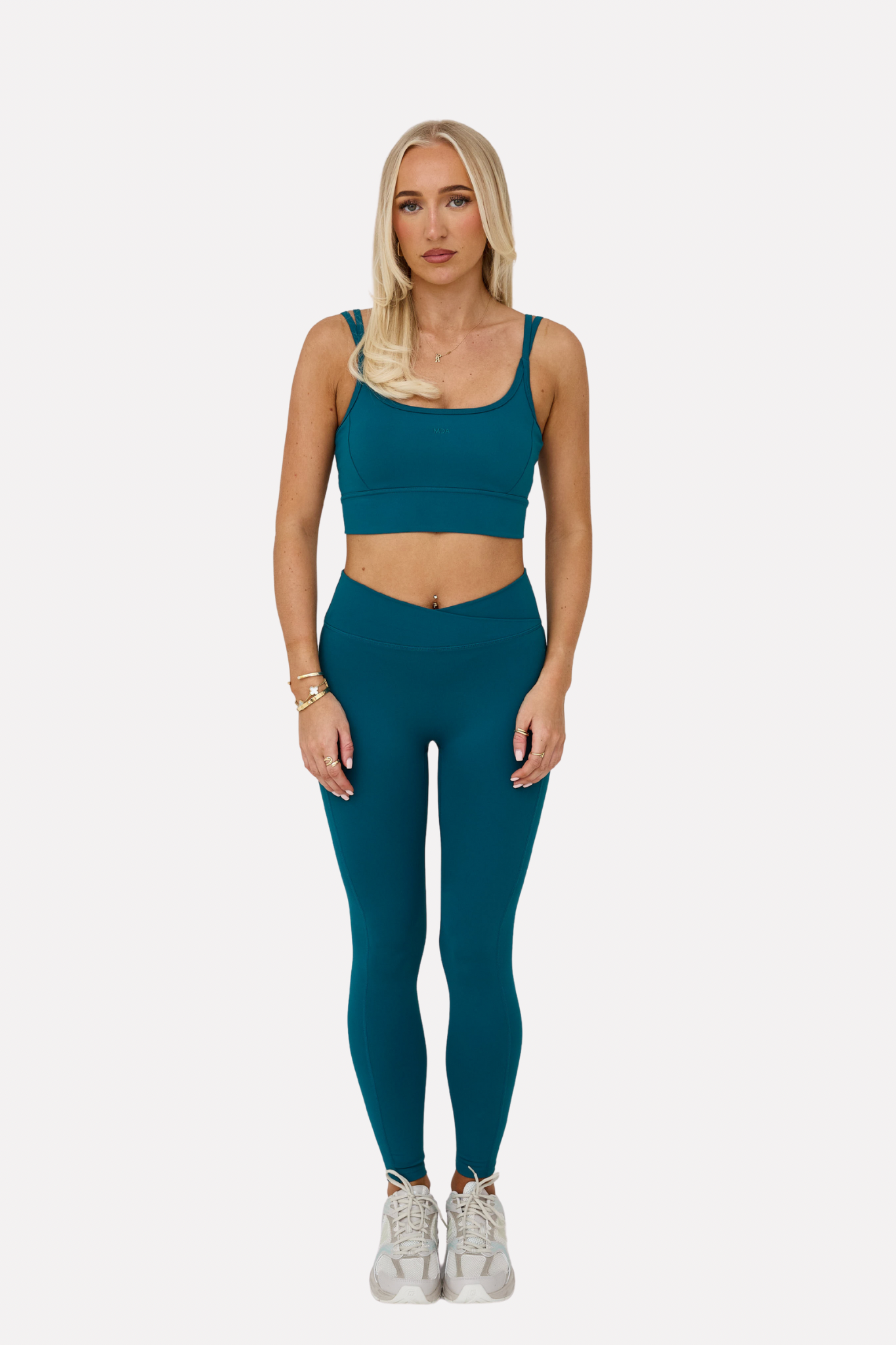 MDA Core Forest Set - Double Strap Bra & Wrap Leggings from DripModa