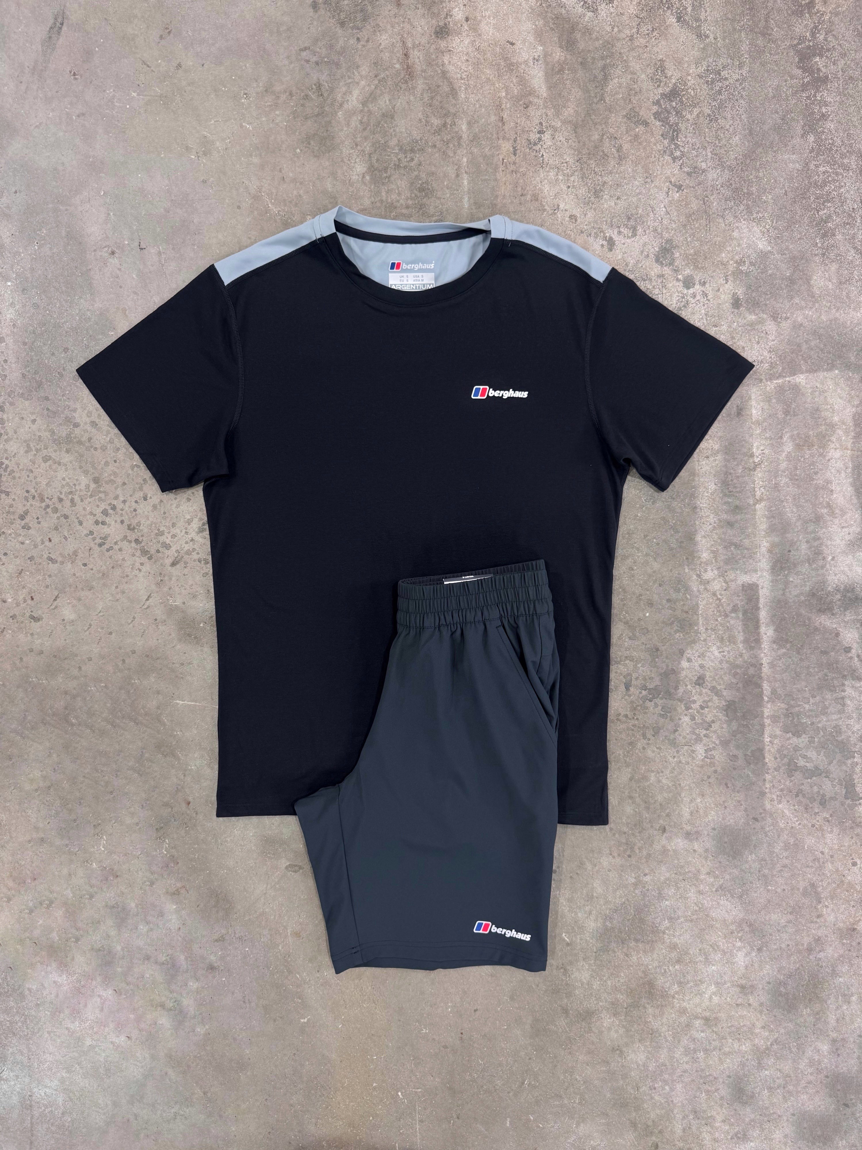Berghaus Terrain Trek Black Set - T Shirt / Short