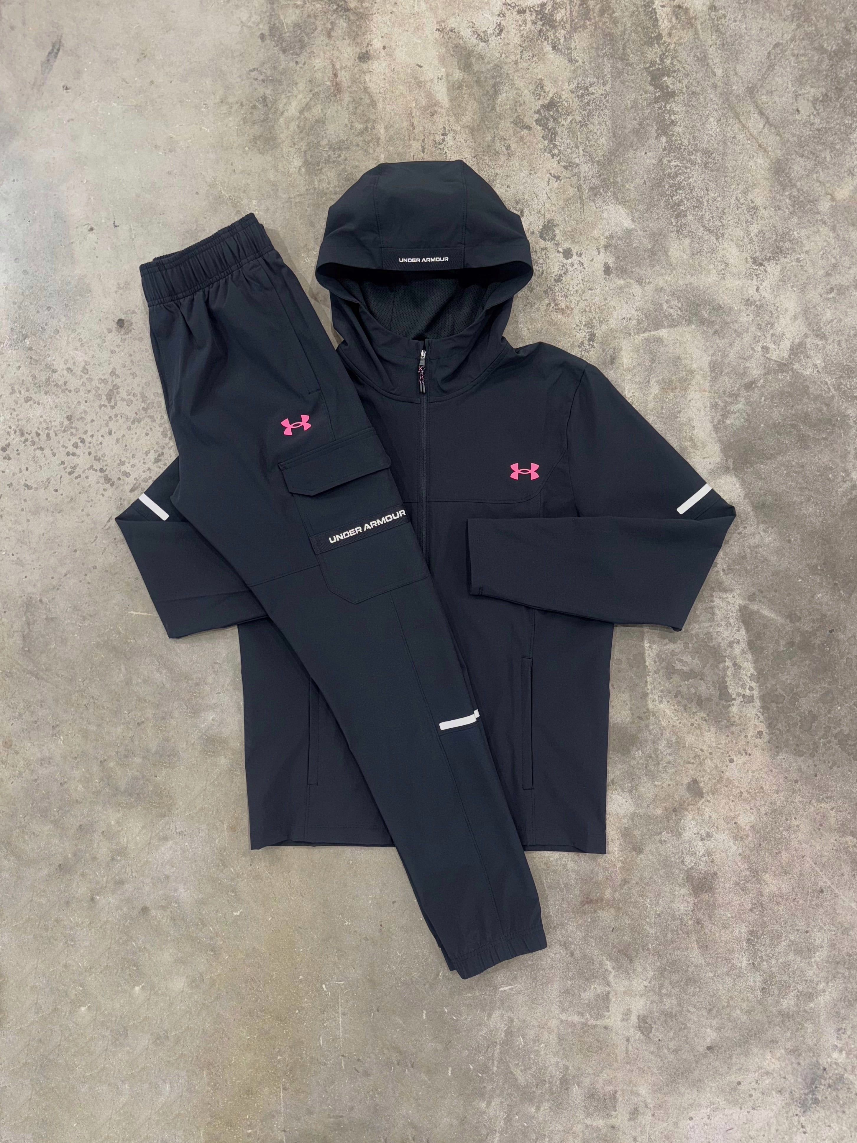 Under Armour Utility Black Pink Tracksuit - Jacket / Pant