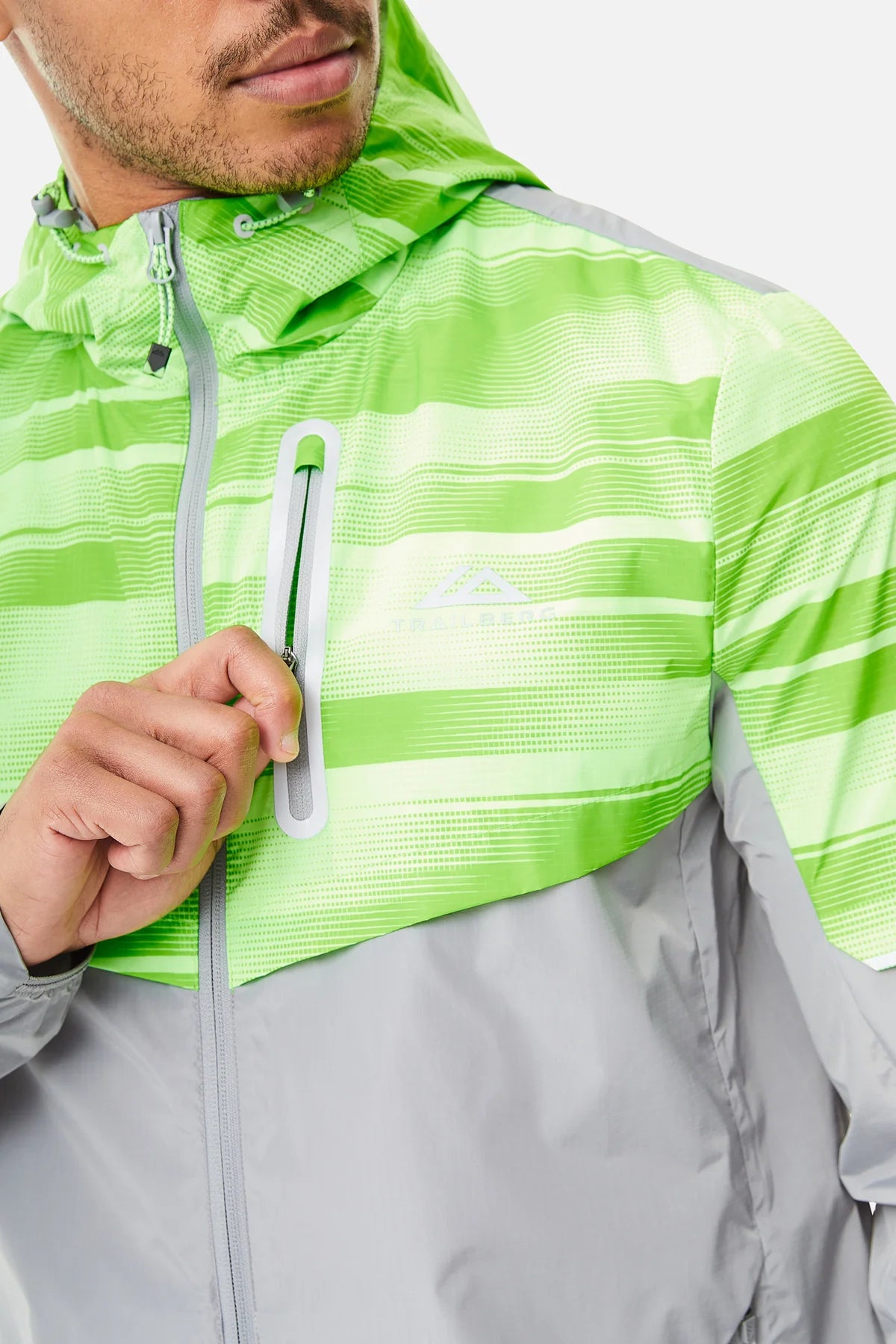 Trailberg Dimension 2.0 Jacket - Moon Grey / Neon Lime