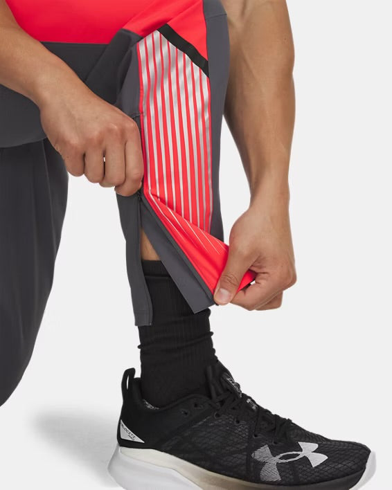 Under Armour Velociti Storm Pant - Charcoal / Crimson