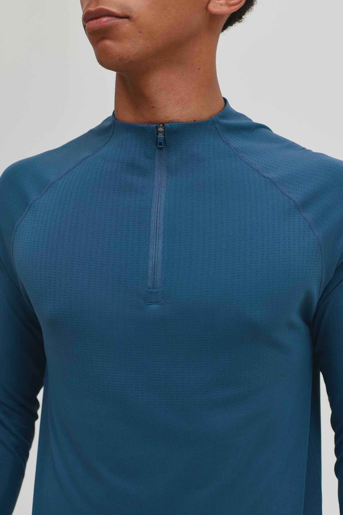 Condition Core Seamless Steel Blue 3 Piece Set - Quarter Zip / T Shirt / Short