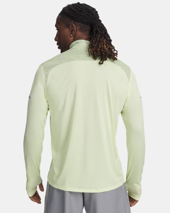 Under Armour Tech Utility Quarter Zip - Lumos Lime / Grey