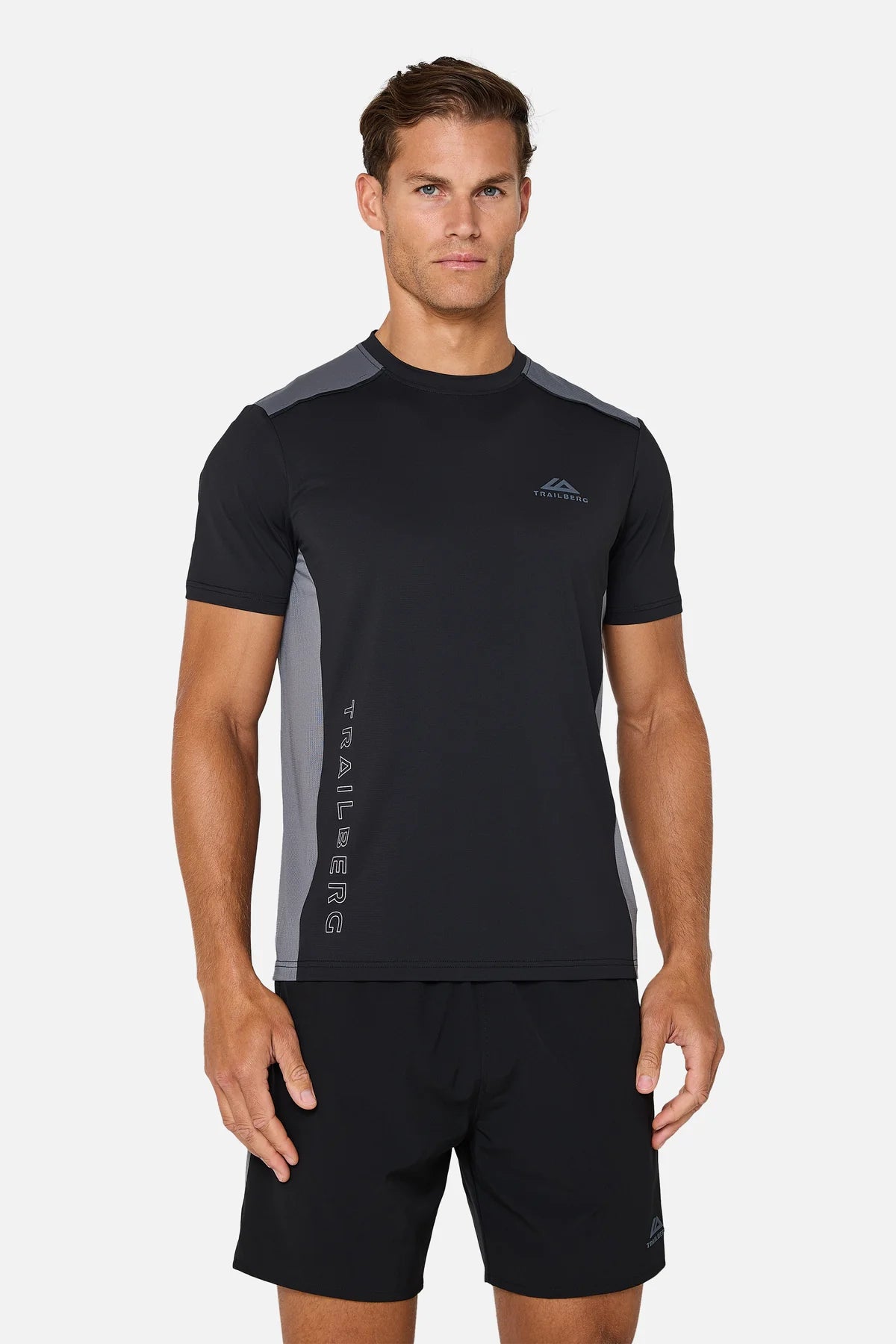 Trailberg Triathlon Ultra T Shirt - Black / Graphite Grey from DripModa