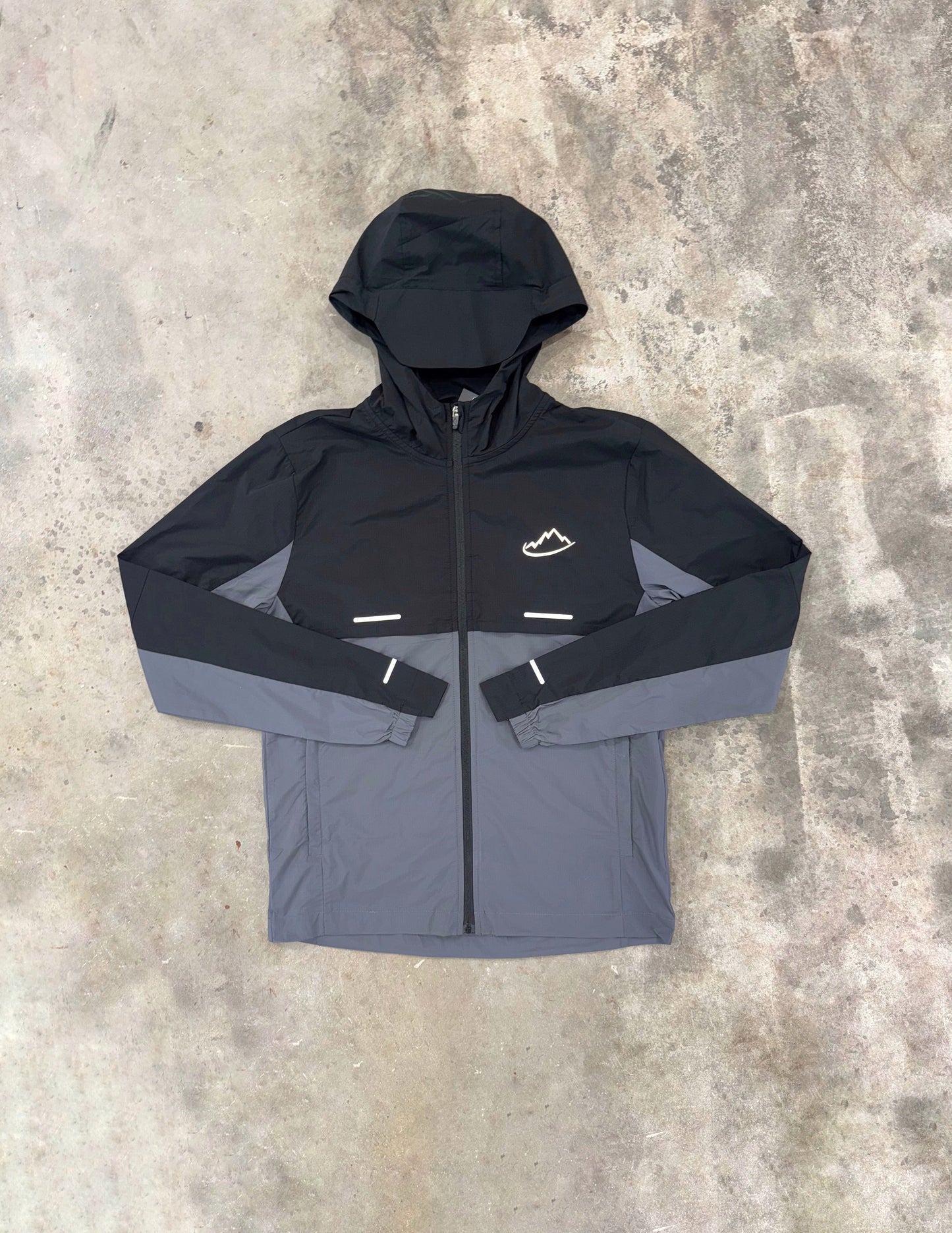 Adapt To Impact Windbreaker - Black / Grey from DripModa
