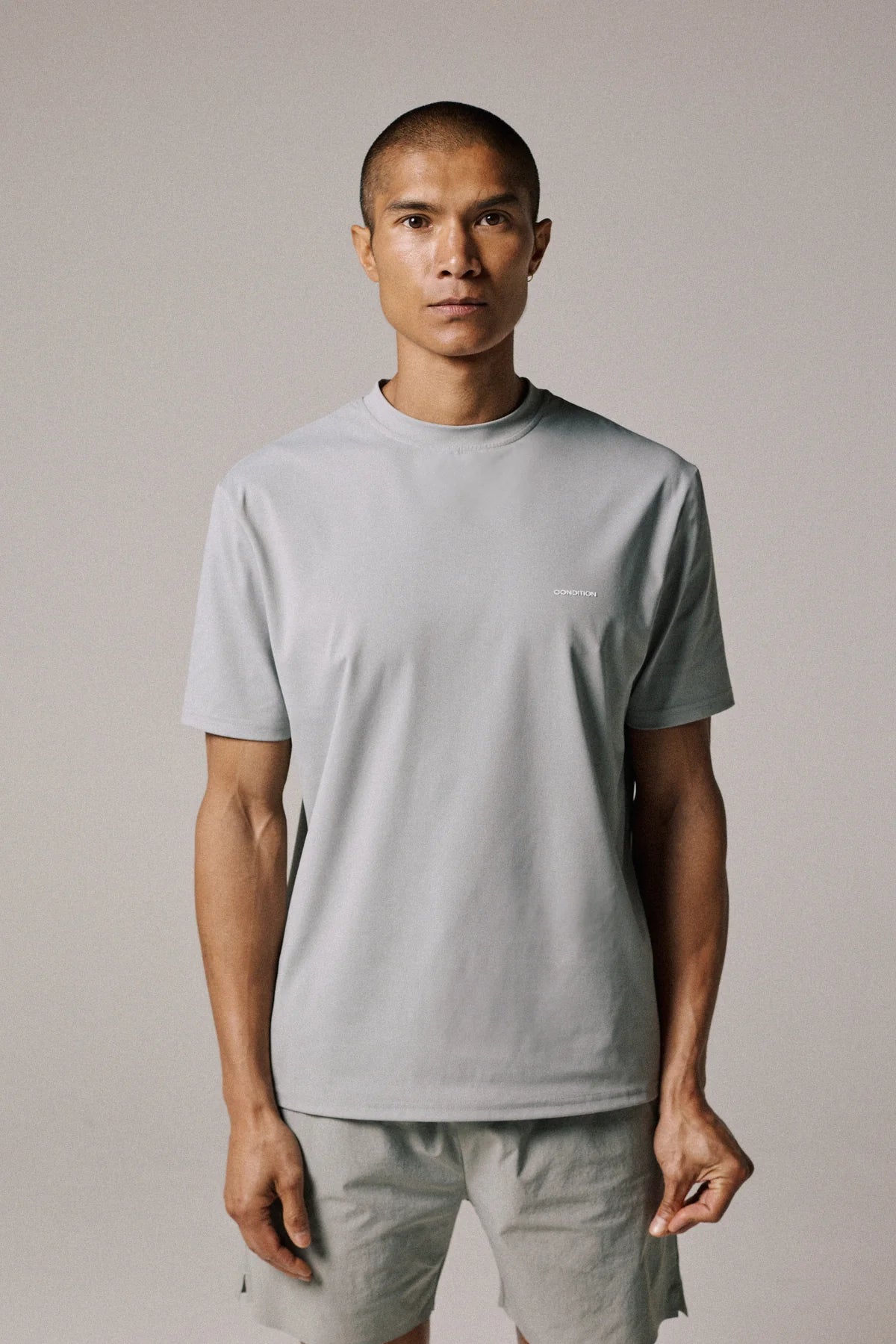 Condition Everyday Mid Grey 3 Piece Set - Windbreaker / T Shirt / Short