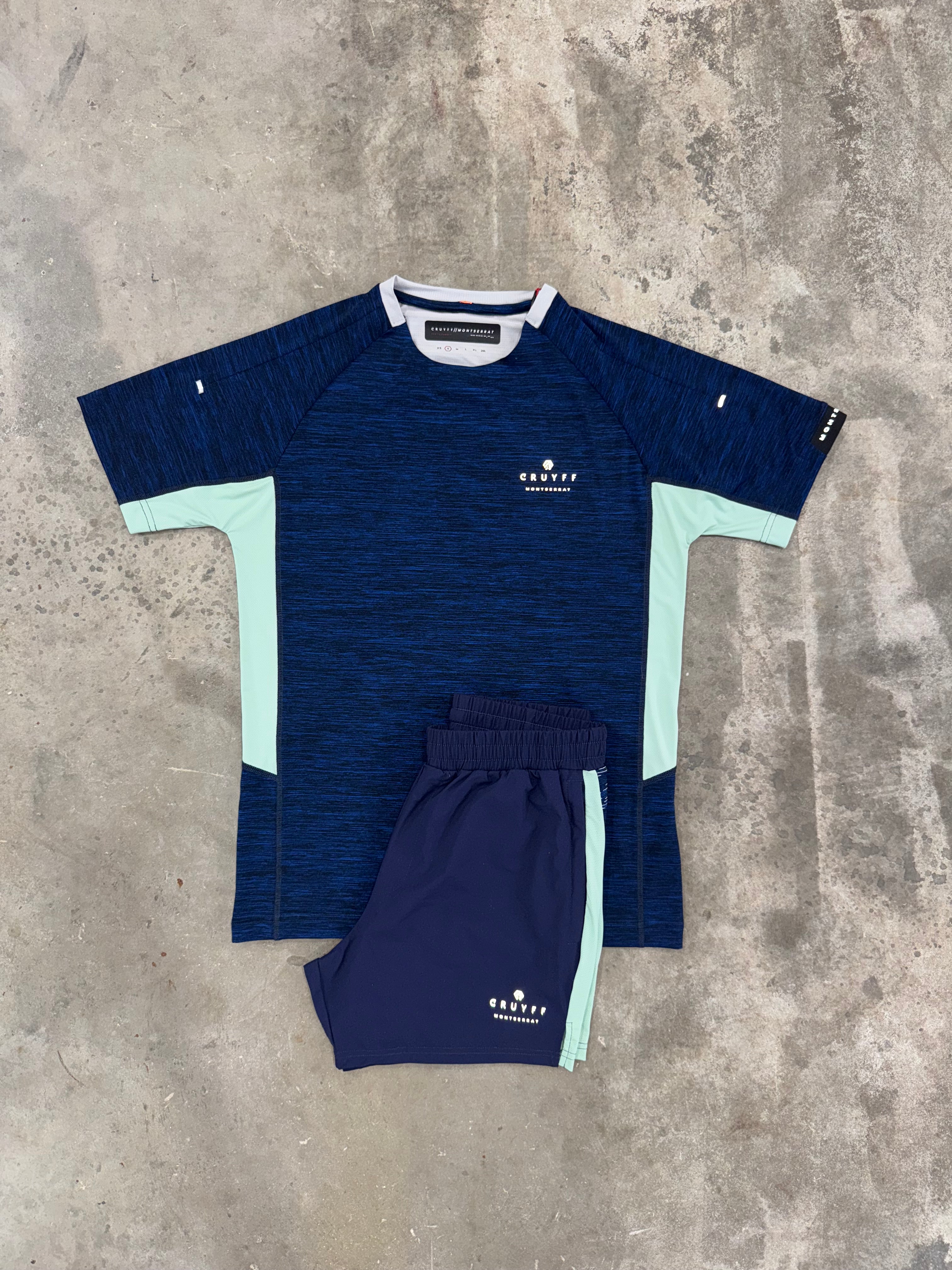 Cruyff Navy Montserrat Nimbus Set - T Shirt / Short