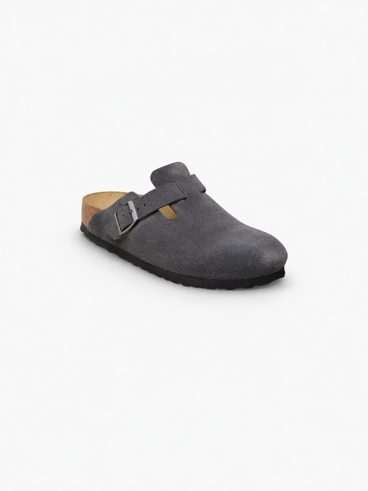 Birkenstock Boston Suede Leather - Charcoal from DripModa