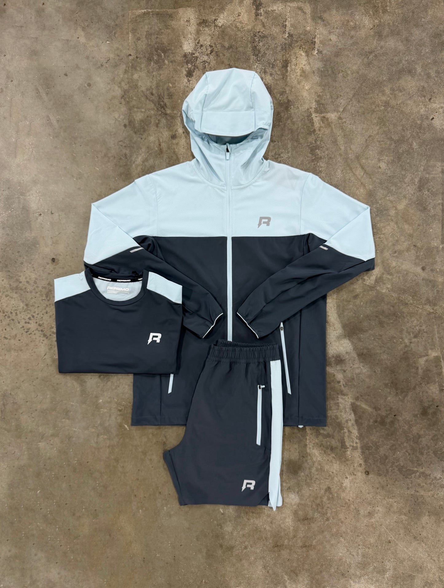 Reprimo Nova Sky 3 Piece Set - Jacket / T Shirt / Short from DripModa