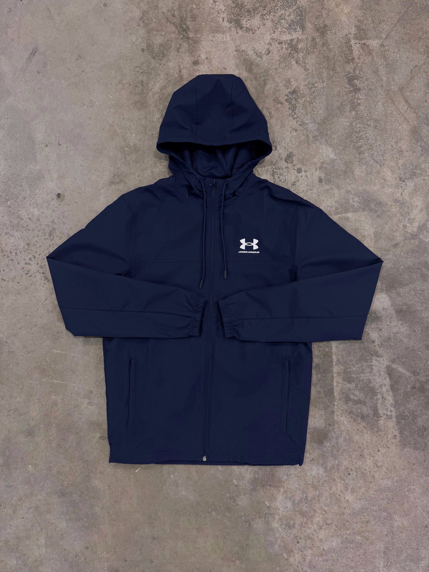 Under Armour Rival Woven Windbreaker - Navy from DripModa
