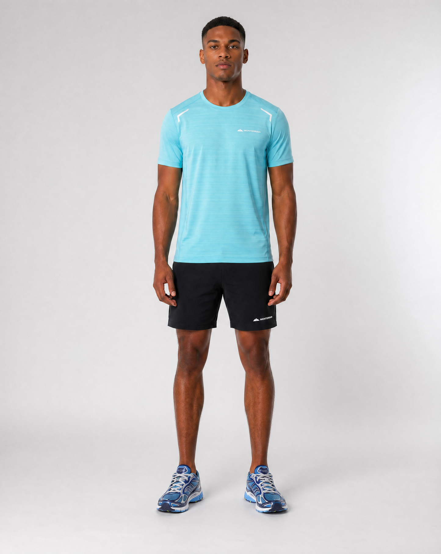 Monterrain Lyder Gleaming Blue Set - T Shirt / Short