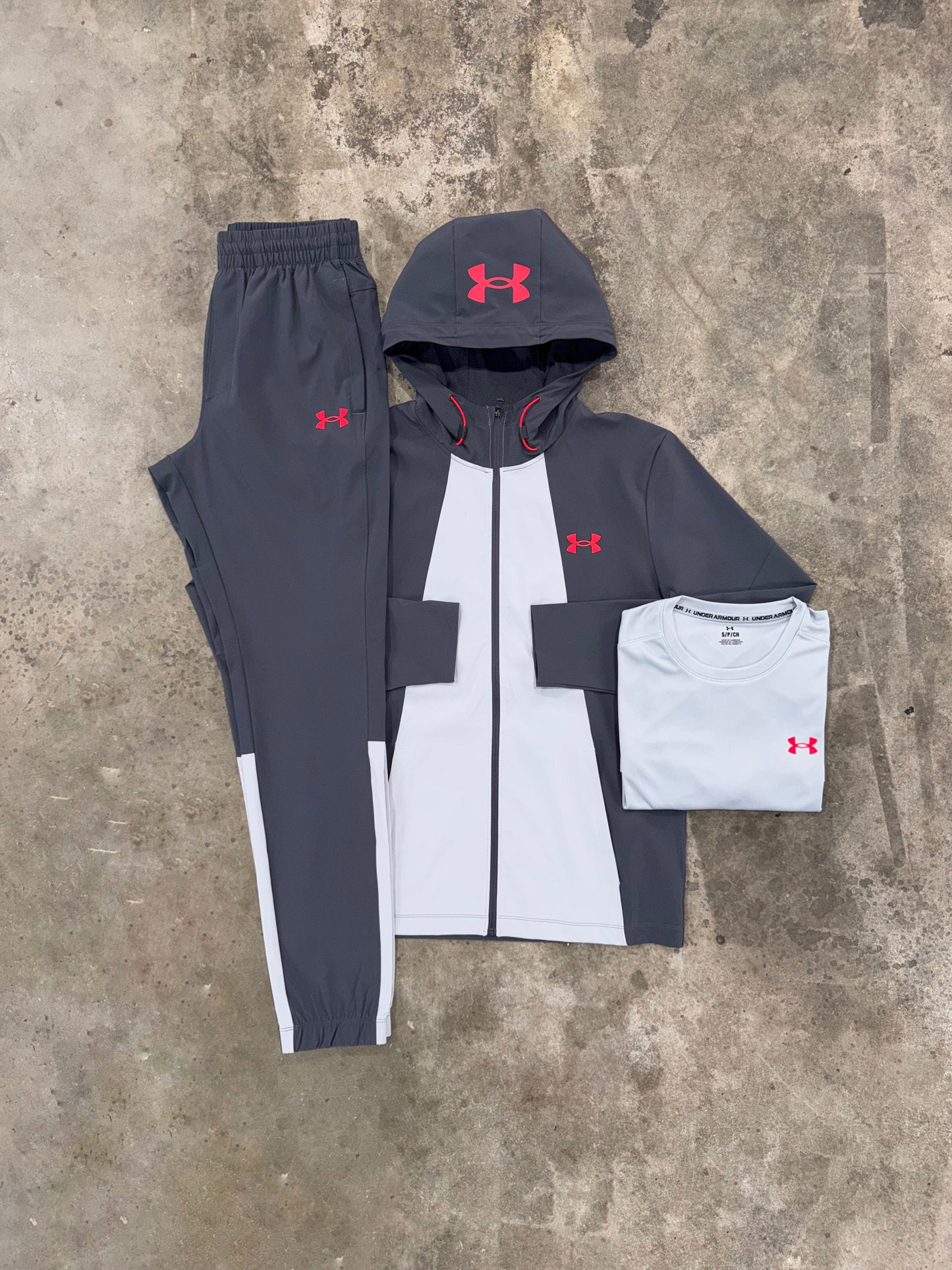 Under Armour Utility Grey 3 Piece - Jacket / T Shirt / Pant