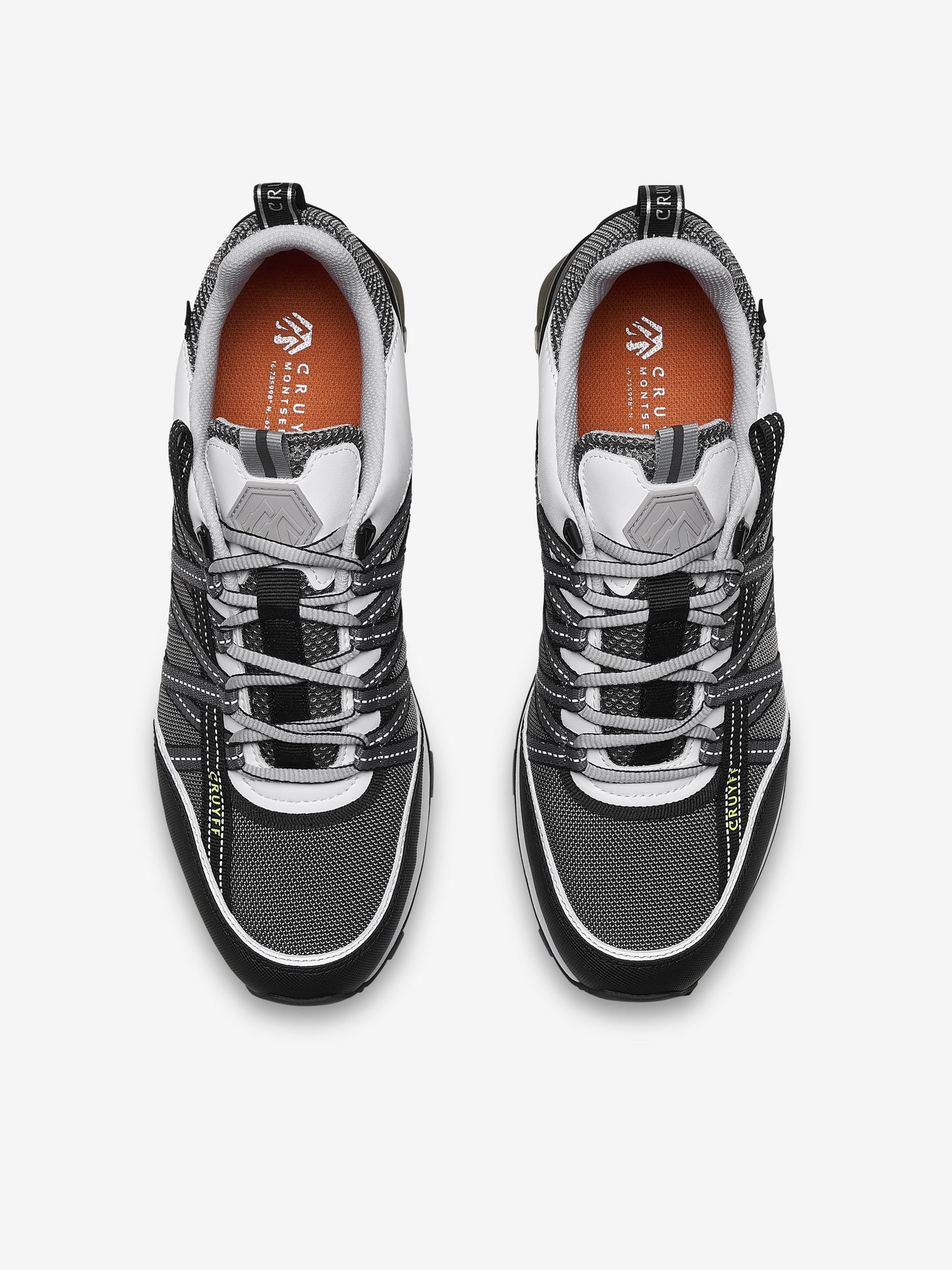 Cruyff Fearia Hex Tech Trainer - White / Fluo Yellow