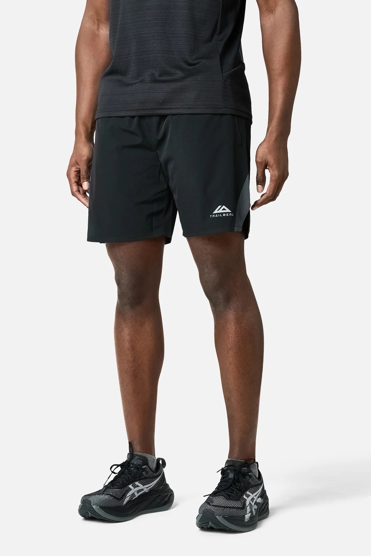 Trailberg SS26 Cloud Short - Black / Volcano Grey