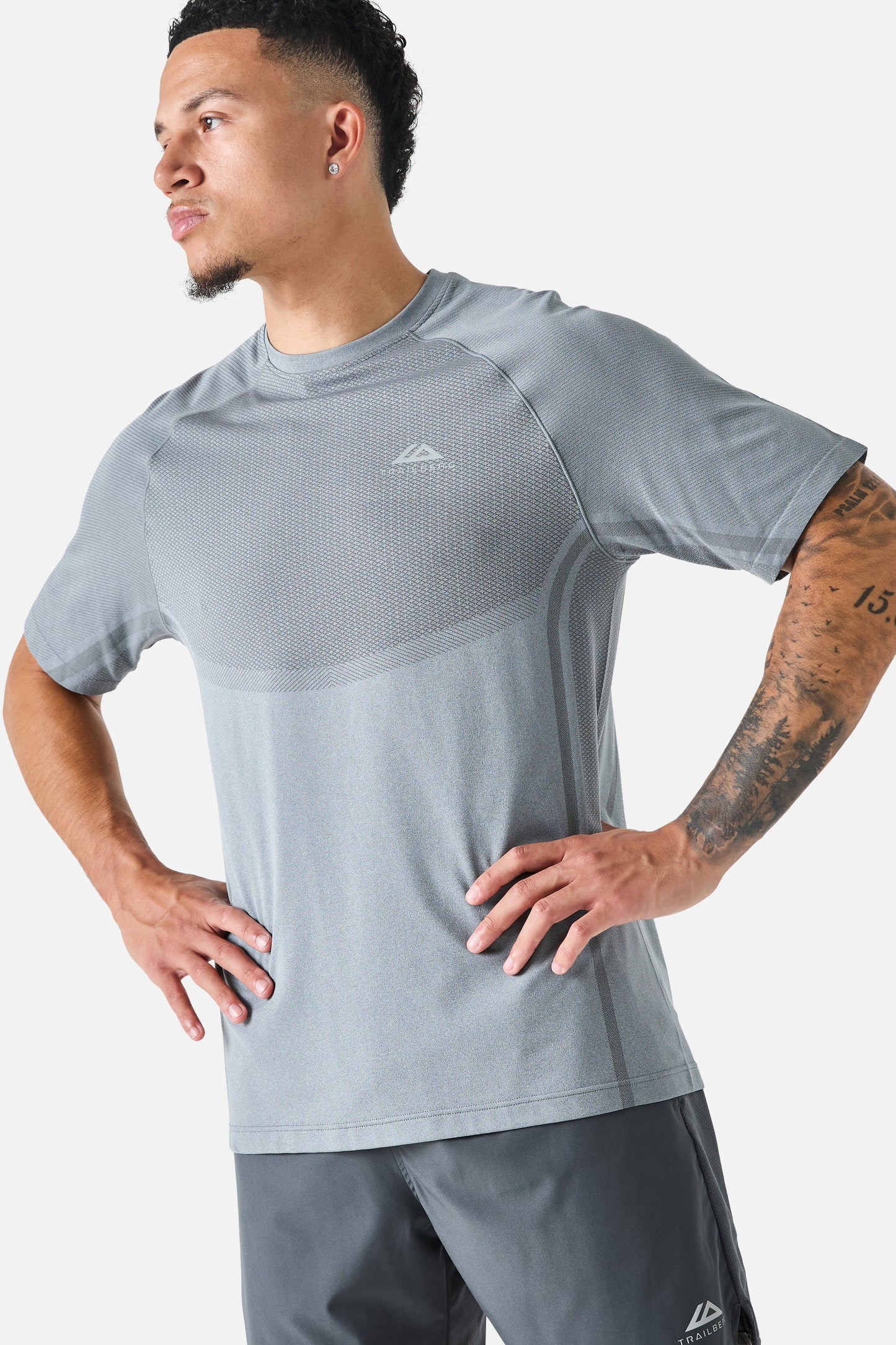 Trailberg Fusion Seamless T Shirt - Grey from DripModa