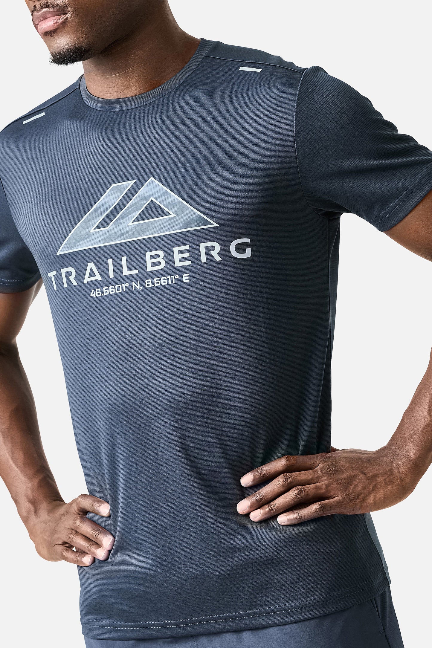 Trailberg Blur T Shirt - Storm Blue from DripModa
