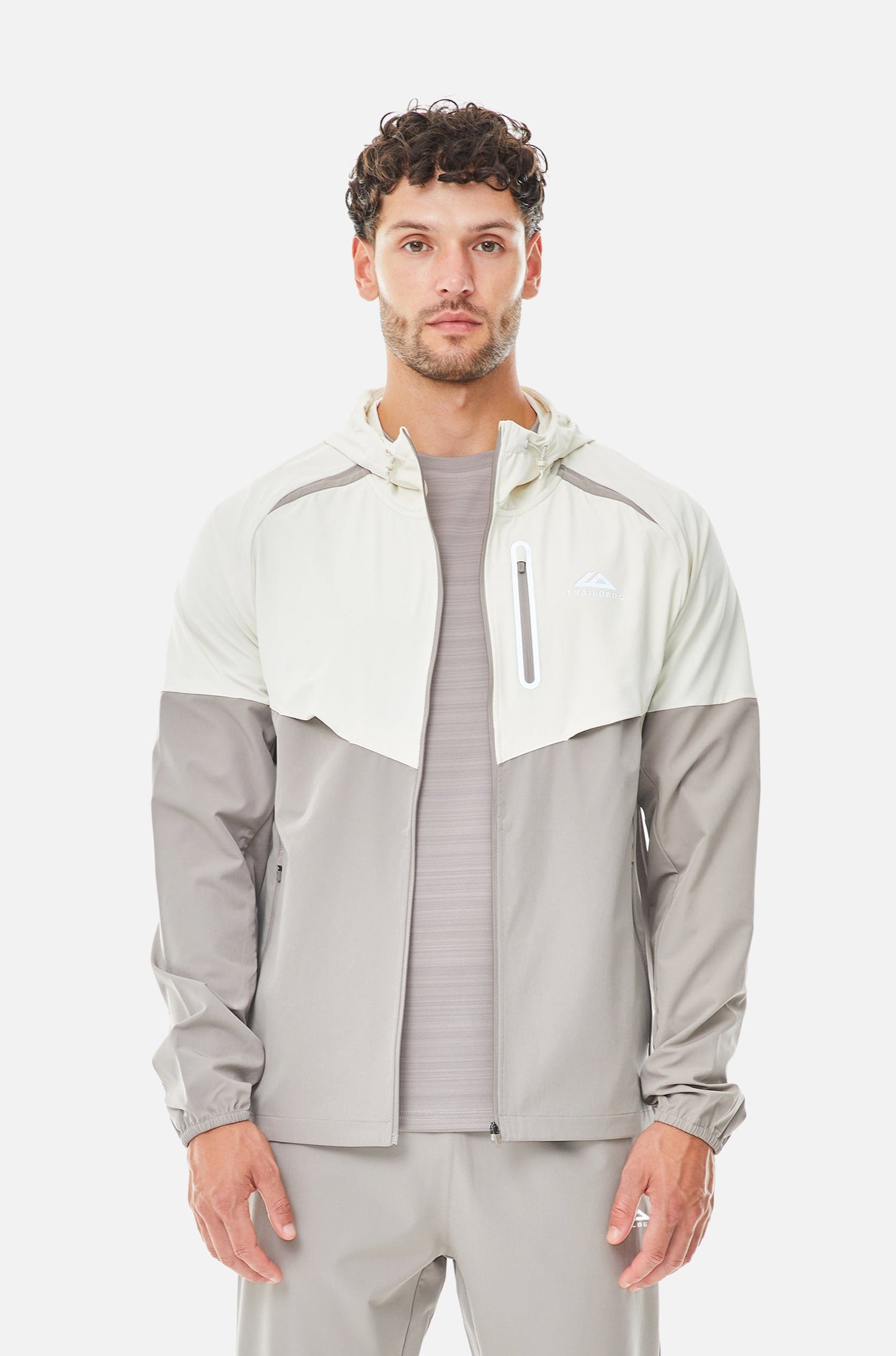Trailberg AW25 Cloud Jacket - Pale Taupe / Dune White
