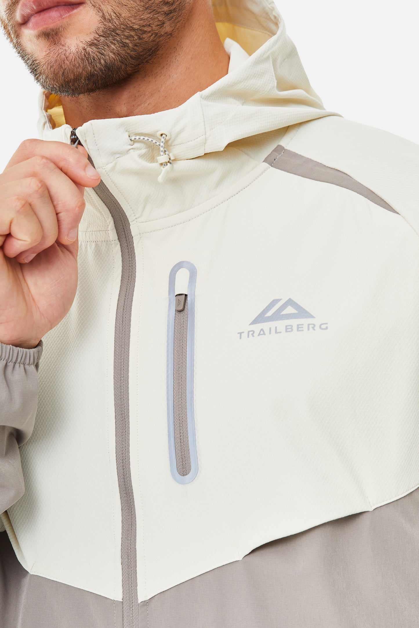 Trailberg AW25 Cloud Jacket - Pale Taupe / Dune White