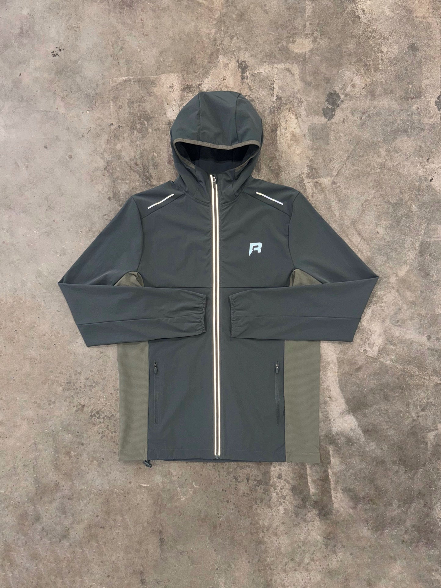 Reprimo Clima Shell Jacket - Dark Moss / Khaki from Dripmoda