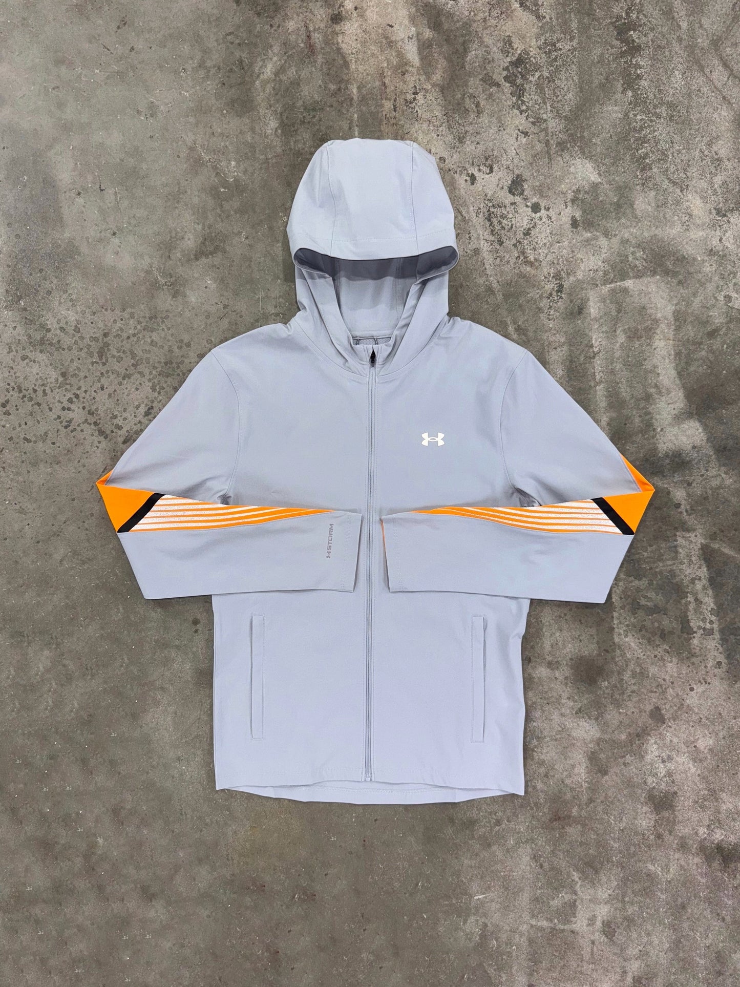 Under Armour Velociti Storm Jacket - Grey / Orange