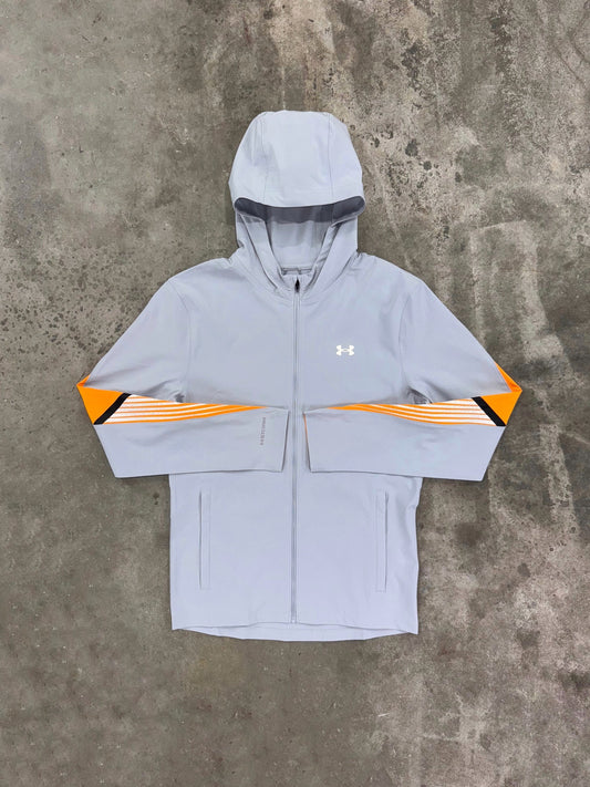 Under Armour Velociti Storm Jacket - Grey / Orange