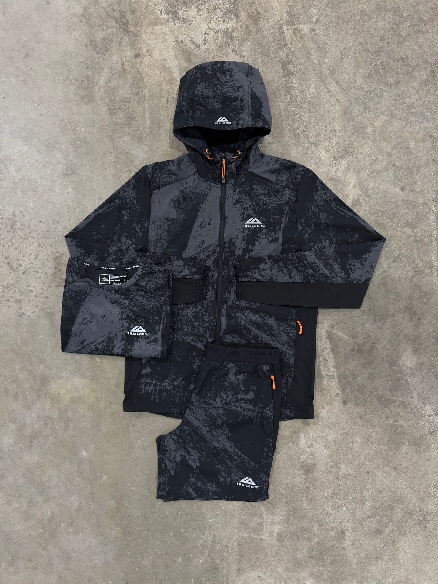 Trailberg Fragment Black 3 Piece Set - Jacket / T Shirt / Short