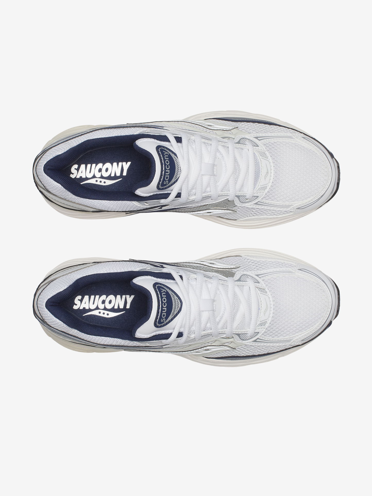 Saucony Progrid Omni 9 - White / Navy from DripModa