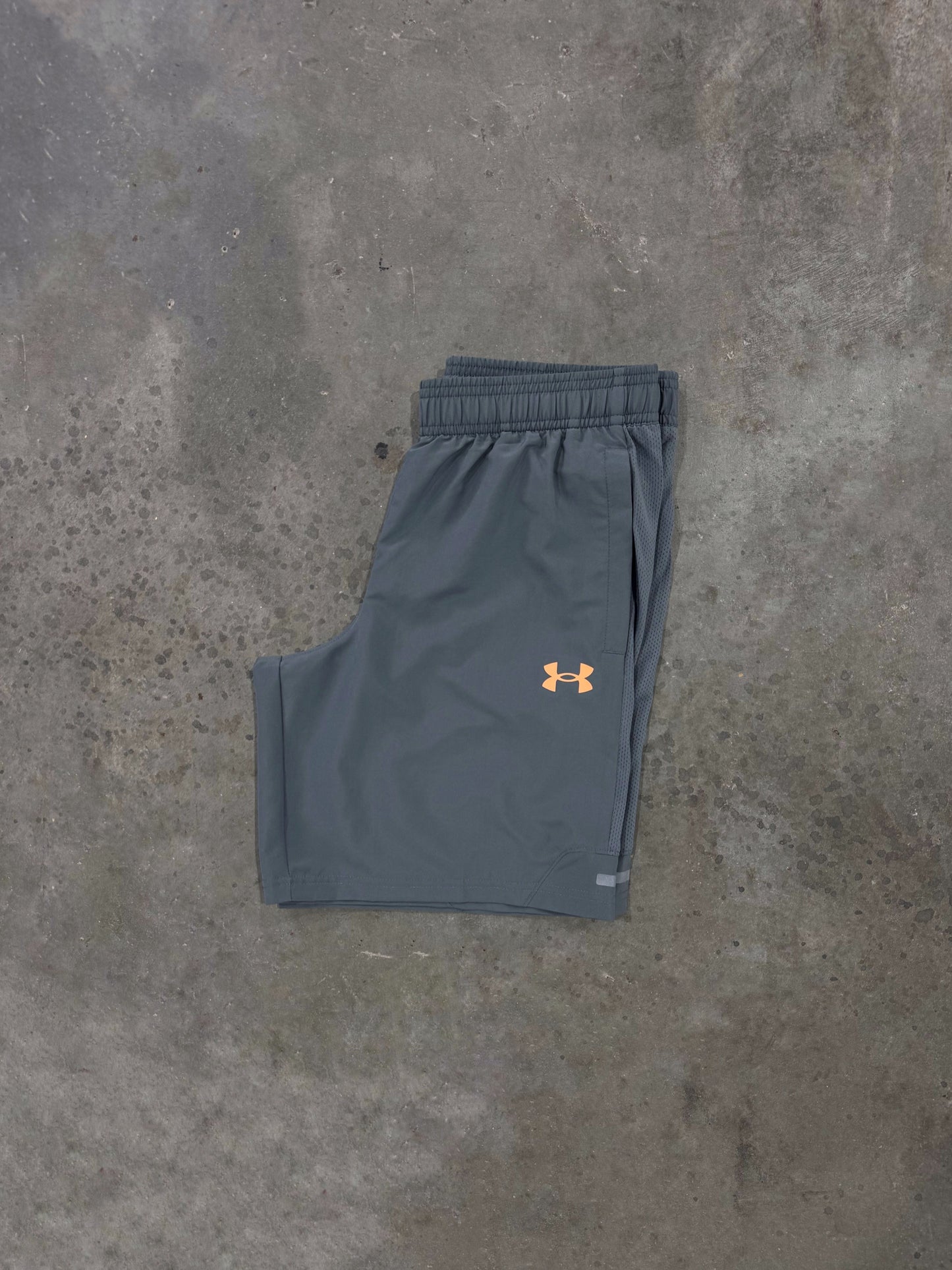 Under Armour Junior Utility Short - Grey / Orange