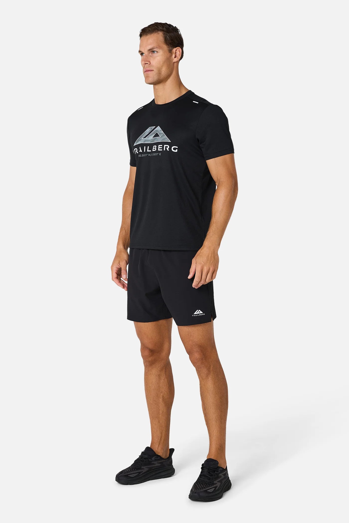 Trailberg Storm Blur Black Set - T Shirt / Short