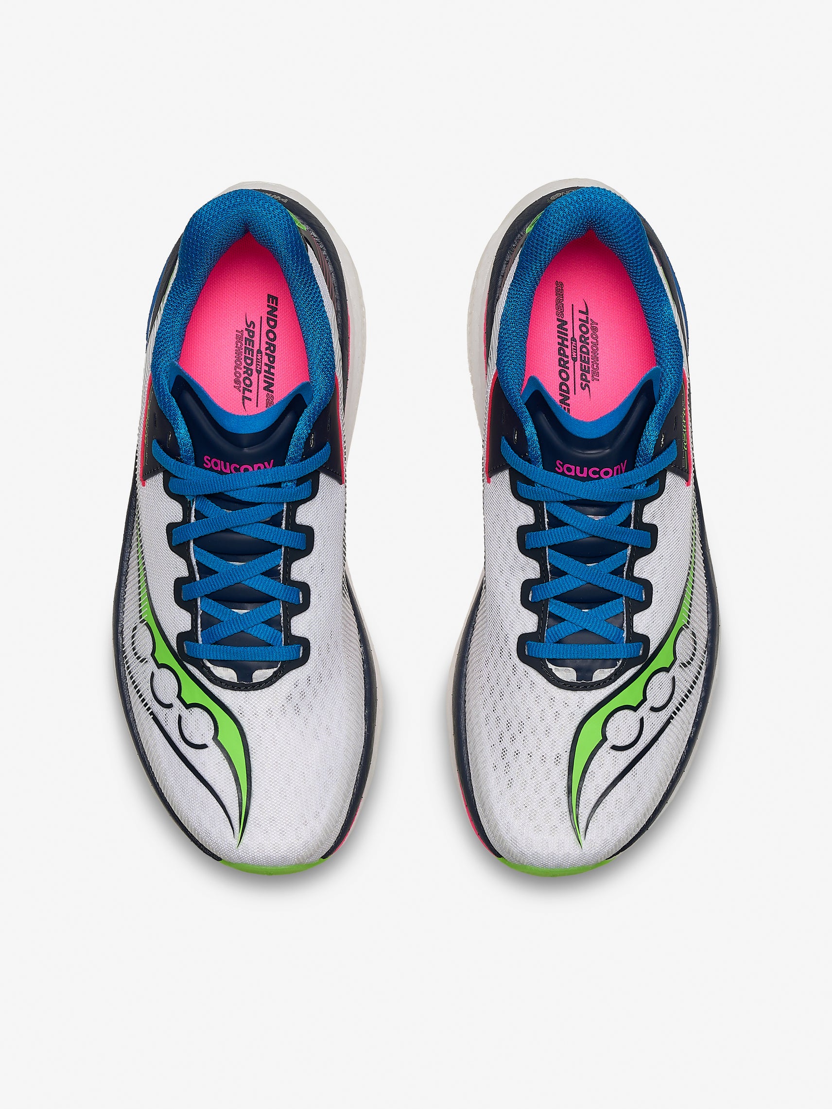 Saucony Endorphin Azura Trainer - White / Navy from DripModa