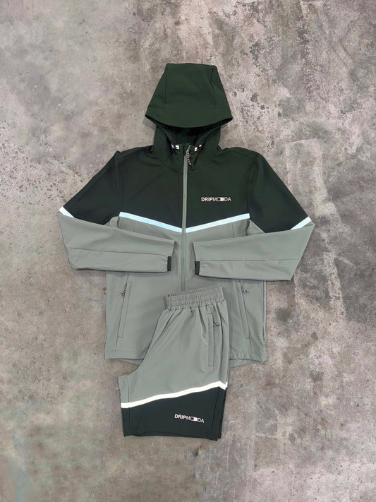 Dripmoda Elevate Olive Set - Jacket / Short