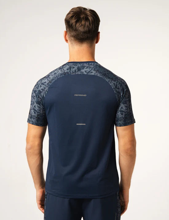 Reprimo Shibori Navy 3 Piece Set - Jacket / T Shirt / Short