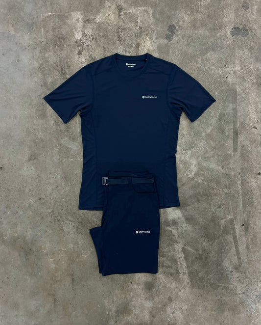 Montane Dart Eclipse Blue Set - T Shirt / Short
