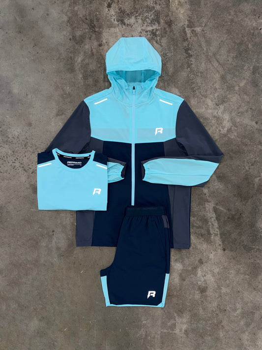 Reprimo Flight Aqua 3 Piece Set - Jacket / T Shirt / Short