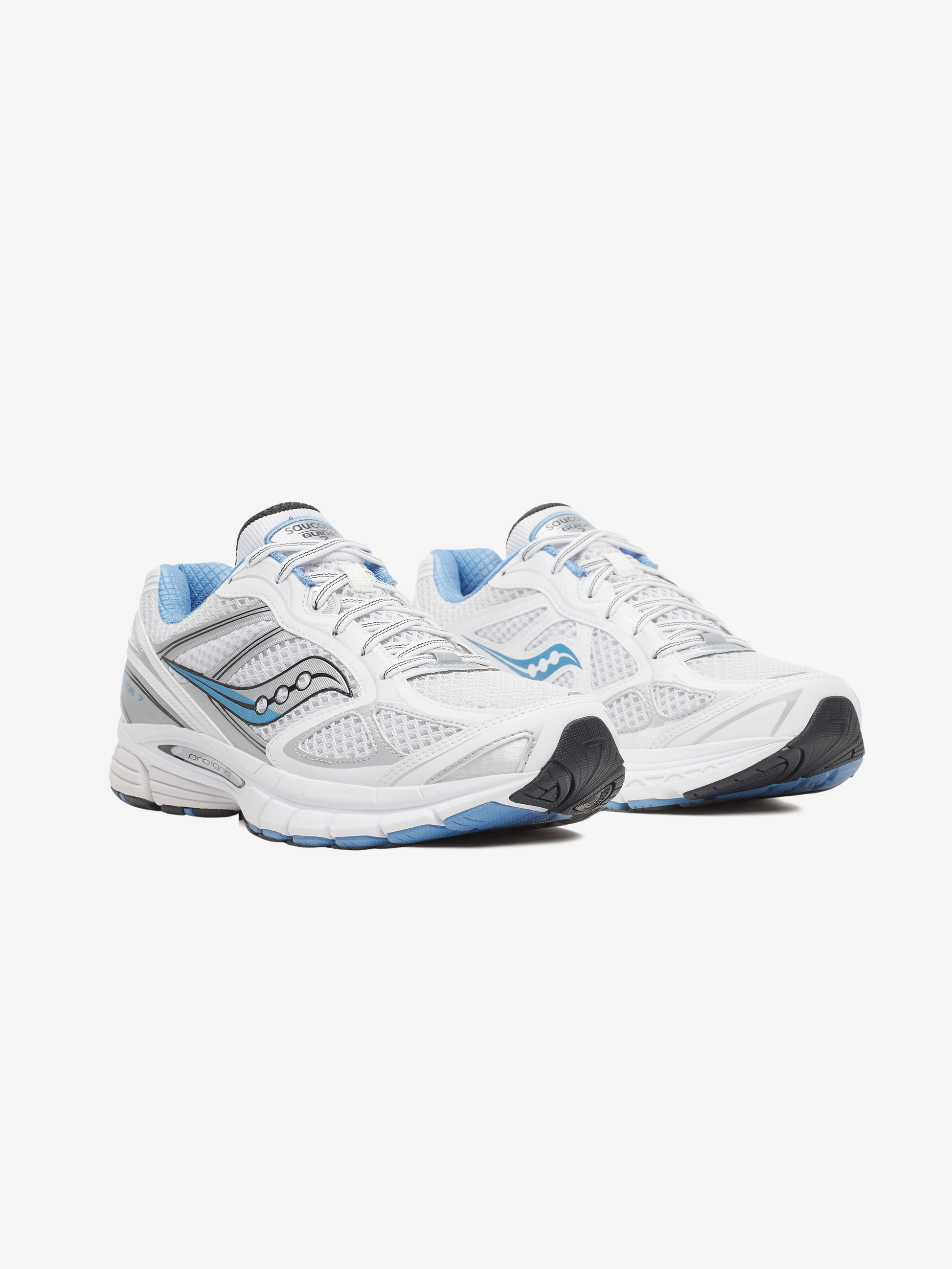 Saucony Progrid Guide 7 Trainers - White / Blissful from DripModa