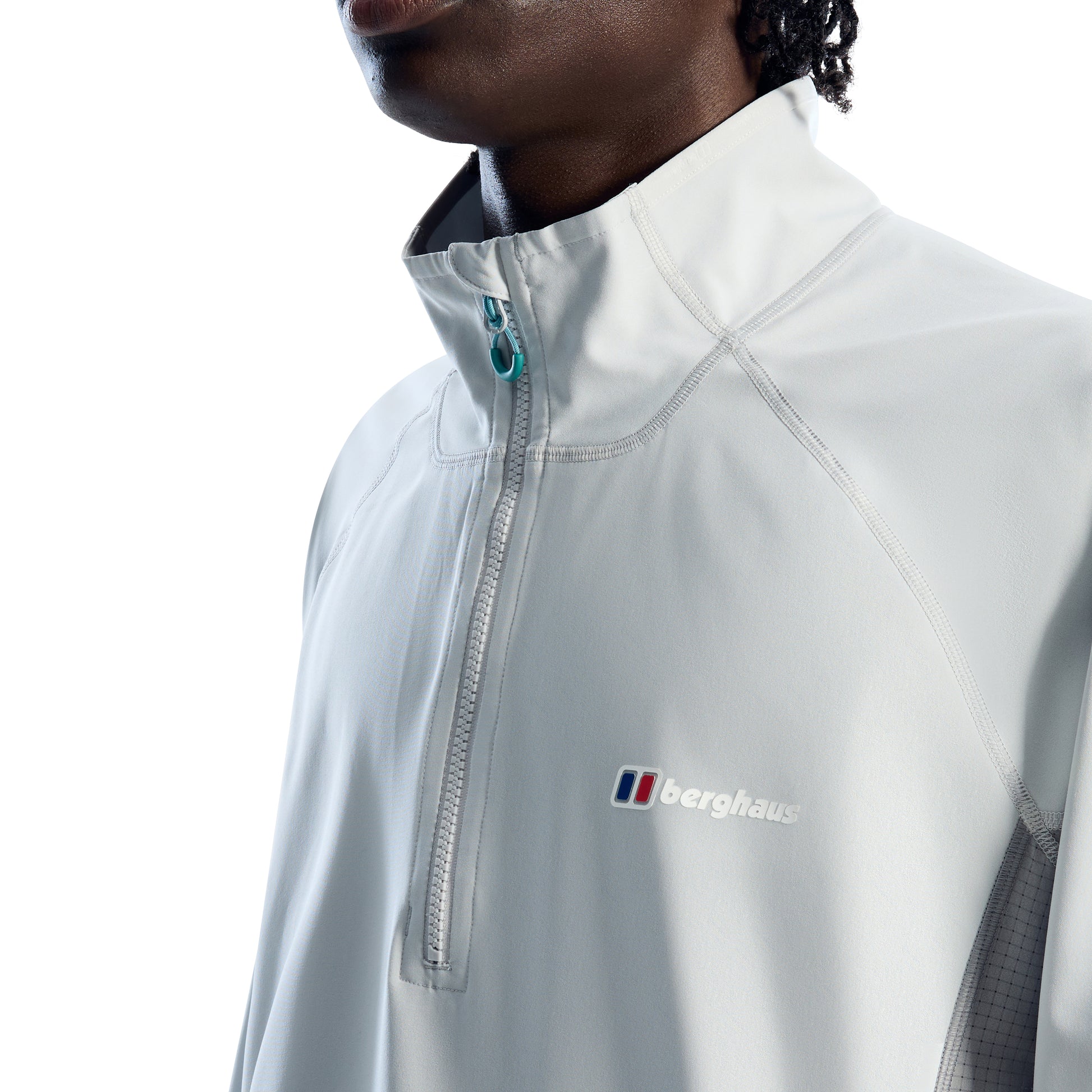 Berghaus Wavertree Quarter Zip - Light Grey from DripModa