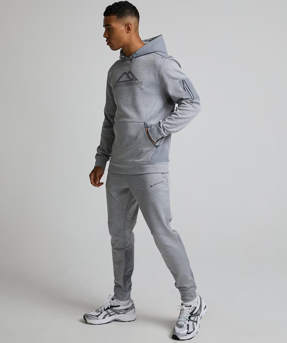 Monterrain Speed Poly 4.0 Grey Fleece Tracksuit - Hoodie / Jogger