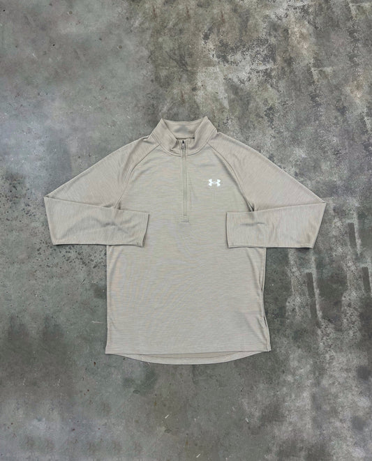 Under Armour Textured Quarter Zip - Brown